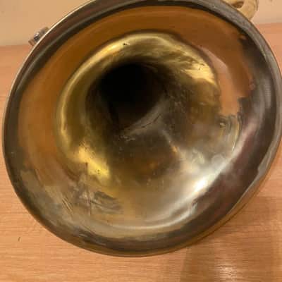Alto Wind Brass Musical Instrument USSR Soviet Alt Vintage and Rare image 6