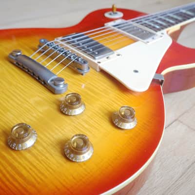 1980s Burny by Fernandez Super Grade Les Paul Standard Vintage Guitar Flame Top Japan image 8