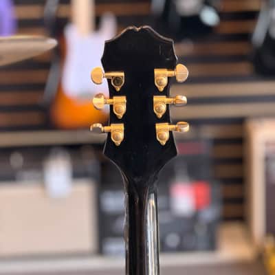 Epiphone Sheraton II Hollowbody Electric Guitar, Made in Korea, Ebony image 4