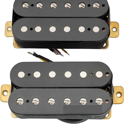 Vintage Classic Alnico 5 Overwound Open Style Humbucker Pickups Neck Bridge Pickup Set for Epiphone Les Paul LP Electric Guitar, Black image 1