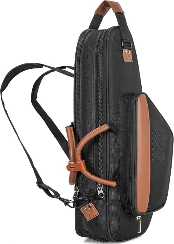 Alto Saxophone Case - Alto sax Gig Bag with 20 mm Soft Padding, Lightweight Protective Carry Case with Adjustable Shoulder Strap for Saxophone Players image 1