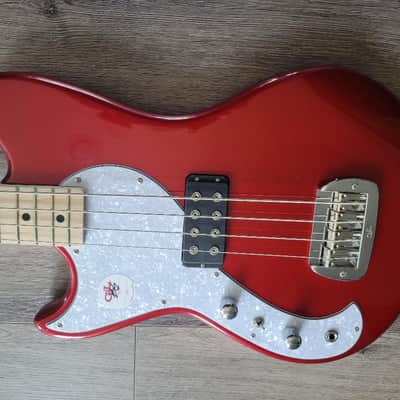 G&L Tribute Fallout Bass Short Scale Left Handed! Gig Bag Included 2021 Candy Apple Red image 2
