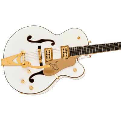 Gretsch Synchromatic Falcon Hollow Body Single-Cut Bigsby Snowcrest White - Semi Acoustic Guitar image 4