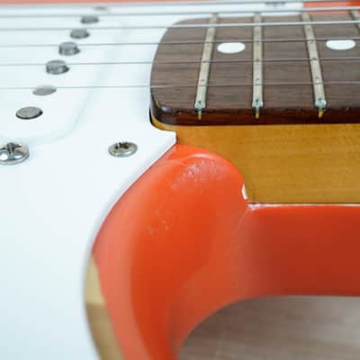 Squier SST JV Stratocaster MIJ 1983 Fiesta Red Vintage Fender Japan Fujigen w/ Bag image 8