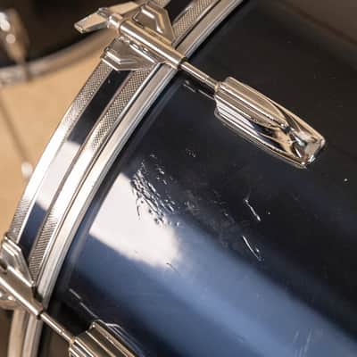 1970s Tama Imperialstar Mars 5LX Midnight Blue Drum Set image 22
