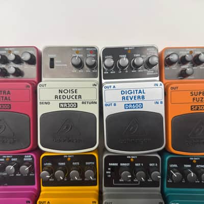 Behringer Chorus Distortion Fuzz Octaver Reverb Guitar Effect Pedal Lot Of 8 image 2
