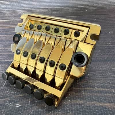 80s YAMAHA Rockin'Magic-Pro Guitar Bridge Gold image 2