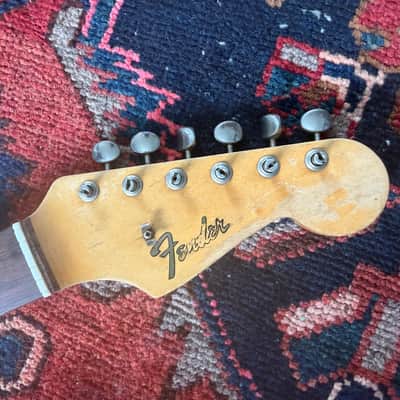 Fender Stratocaster 1964 precbs neck original clean Brazilian board image 5