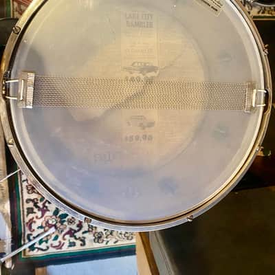 Vintage Leedy 1920s “8x14” ‘Multi-Model’ Nickel Over Brass Snare Drum image 10