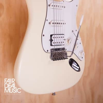 Fender American Standard Stratocaster HSS Electric Guitar in Olympic White, USED image 2