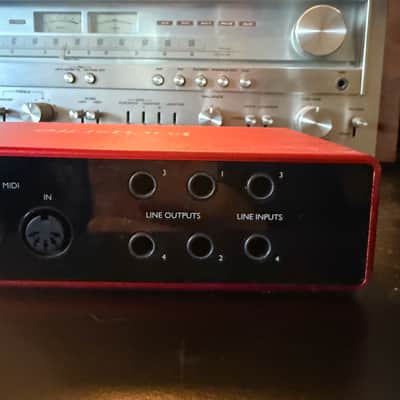 Focusrite Scarlett 4i4 4th Gen USB Audio Interface 2023 - Present - Red image 5
