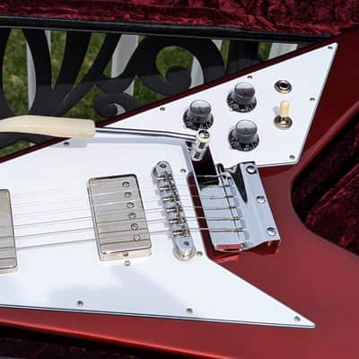 2023 Gibson Custom Shop '67 Mahogany Flying V Reissue with Maestro Vibrola - Sparkling Burgundy image 11
