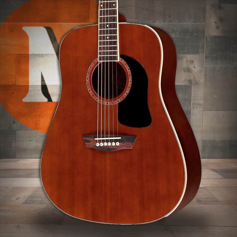 Washburn WD100DL Dreadnought Mahogany Acoustic Guitar w/ Gigbag (WD100DLMK-U) image 1