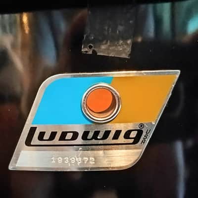 Immagine LUDWIG VINTAGE INDEPENDENT SUSPENSION (COLISEUM STYLE) SNARE DRUM 70's CUSTOM - AGED PIANO BLACK WRAP - FREE SHIP TO C-USA! - 2