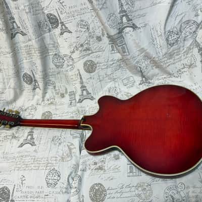 1965 Hofner Verythin Model 4575 Cherry Finish Flame Maple Taylor Hard Shell Case Fair Condition **Please Read** image 11