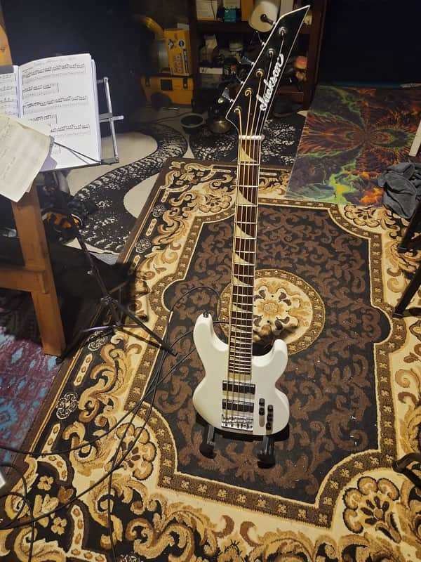 Jackson neckthru X Series CBXNT V 5-String Concert Bass with Rosewood Fretboard 2016 - 2018 - Snow White image 1