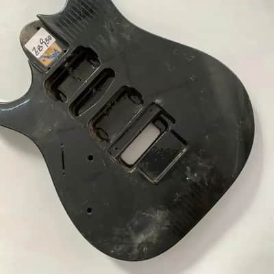 Left Handed Black Floyd Rose Guitar Body DIY Project image 3