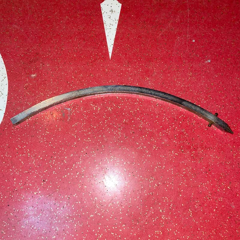 Vintage Ludwig 60's-70's Small Curved Arc 1/4” Bass Drum Spur Leg image 1
