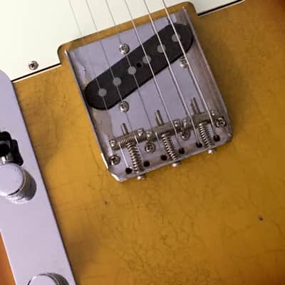 LEFTY! TL62 Vintage Custom Relic USA Double Bound Aged Sunburst Left Tele Guitar Kuwabara 7.7 lb HSC image 21