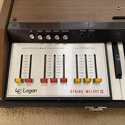 Analog String Synth Logan/Hohner String Melody II (1981)with upgraded IEC Cable image 2