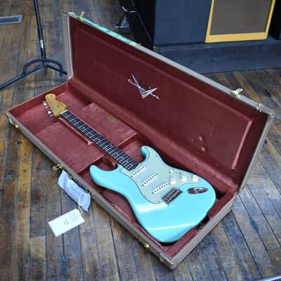 Fender Custom Shop 1959 Stratocaster Journeyman Relic Electric Guitar Super Faded Aged Sea Foam Green w/Hard Case image 9