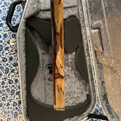 One of a kind 2018 RLG Red Layer Guitars Custom made in Amsterdam Multi-scale 27.7”-29.4” Juggernaut Baritone 8 string graphtech ghost Piezo saddles/preamp Lundgren M8 Alex Grey Inspired Inlay Hiscox Tool Djent Meshuggah image 12