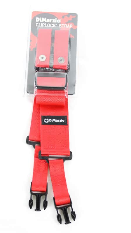 DiMarzio DD2200RD 2" Nylon ClipLock Strap image 1