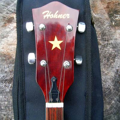 Hohner Vintage Japan 5 String Resonator Banjo 1970s Mahogany image 5