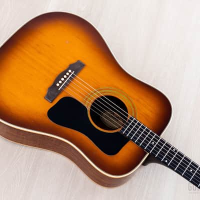 1977 Guild D-50 Bluegrass Special Vintage Dreadnought Acoustic Guitar Sunburst w/ Case, USA Westerly image 10