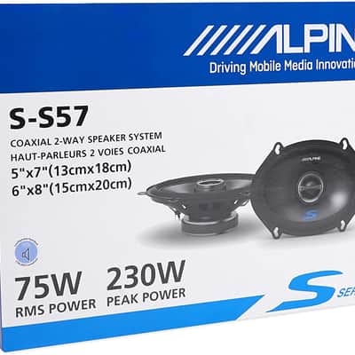 Front+Rear Alpine S 5x7" Speaker Replacement Kit For 1989-1997 Ford Thunderbird image 7