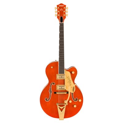 Gretsch Nashville Hollow Body with String-Thru Bigsby and Gold Hardware - Ebony Fingerboard, Orange Stain image 2