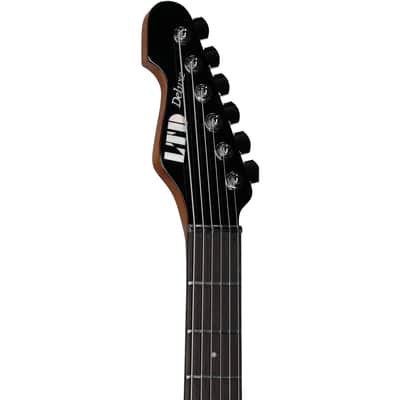ESP LTD SN-1 Baritone Electric Guitar, Black image 6