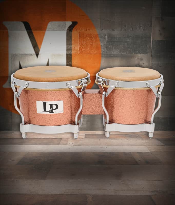 Latin Percussion LP Martin Cohen Limited Bongos Gold Sparkle (LP200F-MC) image 1