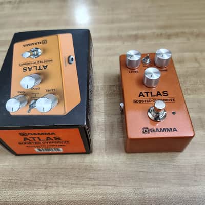 GAMMA Atlas Boosted Overdrive Guitar Effects Pedal - Orange image 1