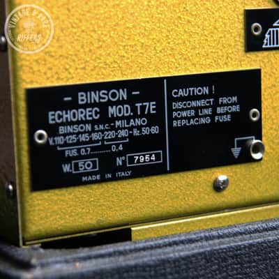 (Video) *Serviced* c.1966 Binson Echorec 2 Model T7E | Vintage Analog Echo Delay Decay Swell Repeat Reverb Unit | Gold Mod T7E Made in Italy image 20