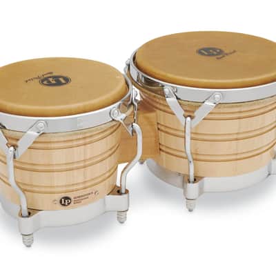 Latin Percussion LP Gen 3 Traditional 7 1/4"-9" Bongo Oak Natural (LP201A-3) image 2