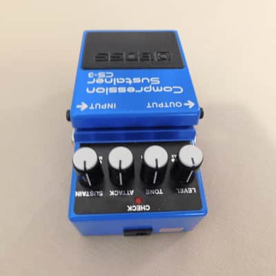Boss CS-3 Compression Sustainer (Silver Label) 1997 - Present - Blue image 3