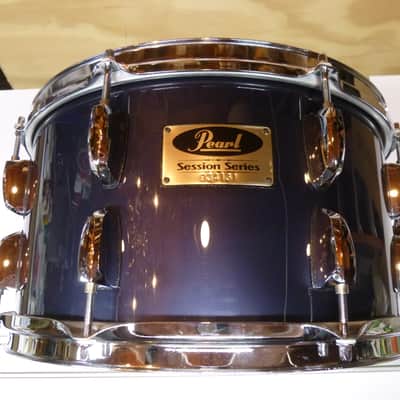 Double A Drums 7.5x14" snare drum former 1st gen Pearl Session tom, ocean blue wrap, video image 8