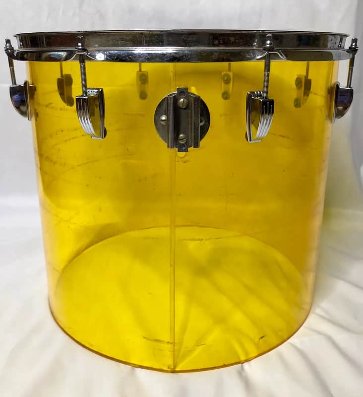 1970s Ludwig Vistalite 14x16" Concert Tom with Single-Color Finish image 2