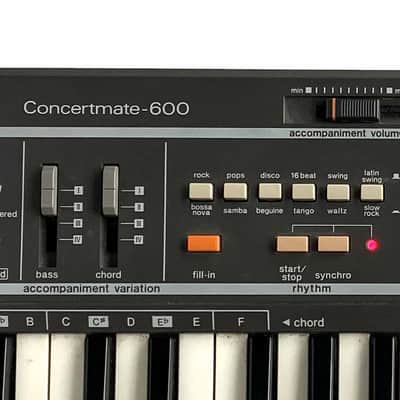 1985 Radio Shack Realistic Concertmate 600 Mini Organ, Electronic Piano & Analog Drum Machine + Five Band Frequency Equalizer EQ With Casio AD-1U AC Adapter MT-100 image 2