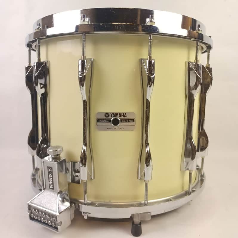 Yamaha 12x14"MS8014 Marching Snare Drum Piano White Japan Die-Cast Rims/Hoops 80 image 1