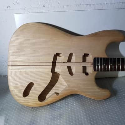 1980's NECK THROUGH SWAMP ASH BODY STR*T - made in GERMANY image 11