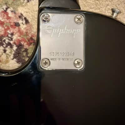 Epiphone Les Paul Junior Model with Hardcase 2005 - Black image 8