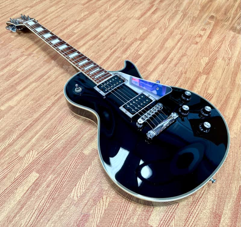 🔥2008🔥 Burny RLC-50JS John Sykes Les Paul Custom~ Black~ | Reverb