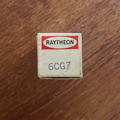 Raytheon 6CG7 NOS 3-Black Plate Black Shield Dual Triode – Original Box – USA Made – 6SN7 Equivalent – HiFi Phase Inverter image 4
