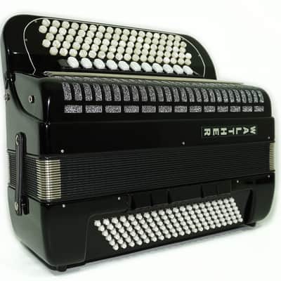 Walther 120 Bass 5 Row Button Accordion C Griff, German Concert Bayan, Straps and Hard Case, Perfect Professional Accordian for Adults, 2501 image 5