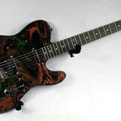 Custom Swirl Painted and Upgraded Fender Squier Telecaster With Matching Pickguard image 6