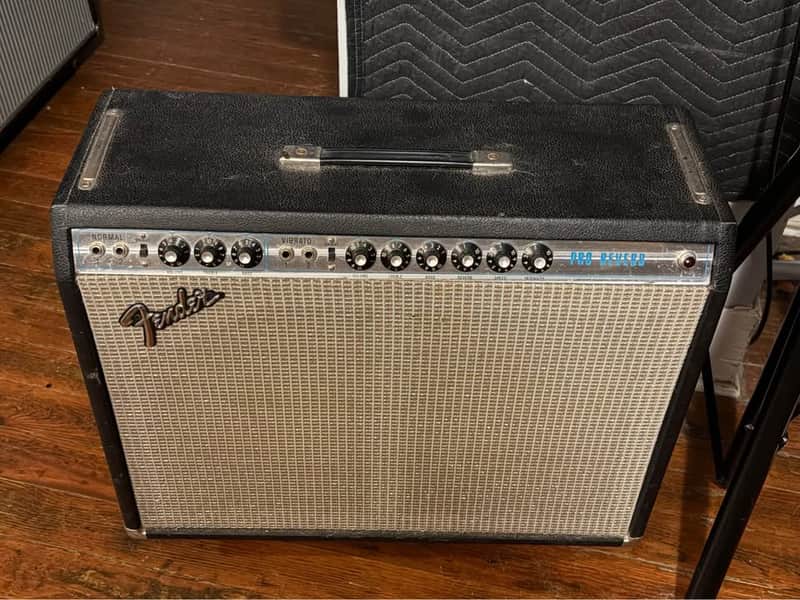 Vintage 1972 Fender Pro Reverb tube guitar amp New Tubes/biased all original image 1
