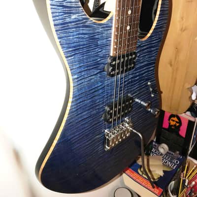 Suhr Modern Pro M7 Trans Whale Blue with G & G fitted hard case + tools image 2