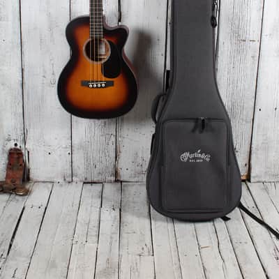 Martin 000C Jr-E Bass Burst 4 String Acoustic Electric Bass Guitar with Gig Bag image 2